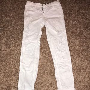 Hollister white jeans
